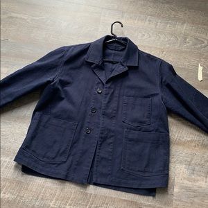 Acne Studios Men's Media Twill Navy Utility Jacket